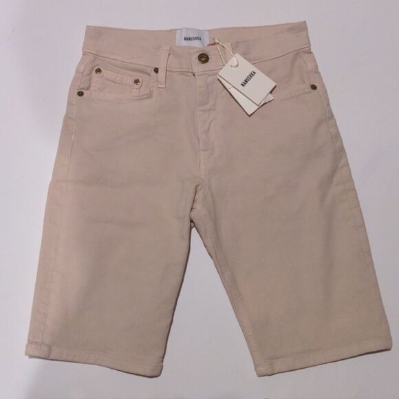 Nanushka Bermuda Shorts Cream Denim - Picture 4 of 5